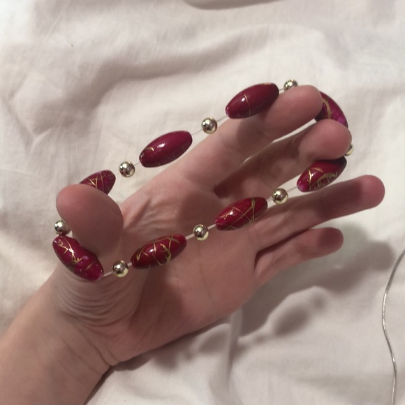 Vintage Pink Necklace And Bracelet - Picture 4 of 7